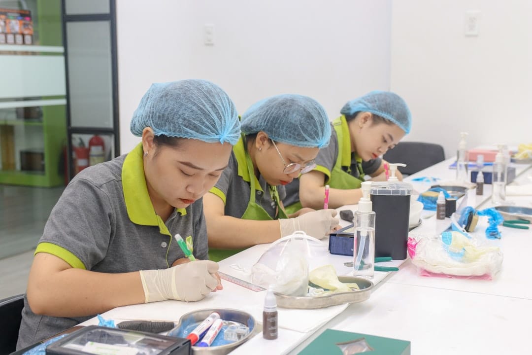 Laboratorio cosmético de producción