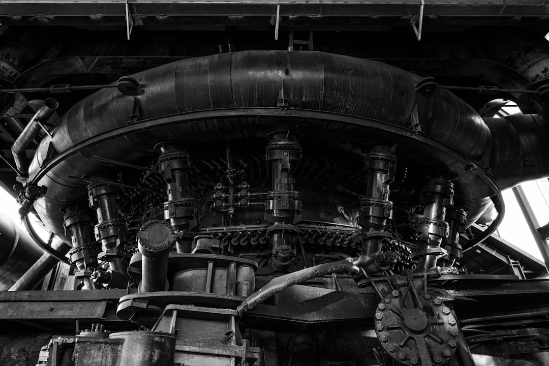 Industrial machinery in production